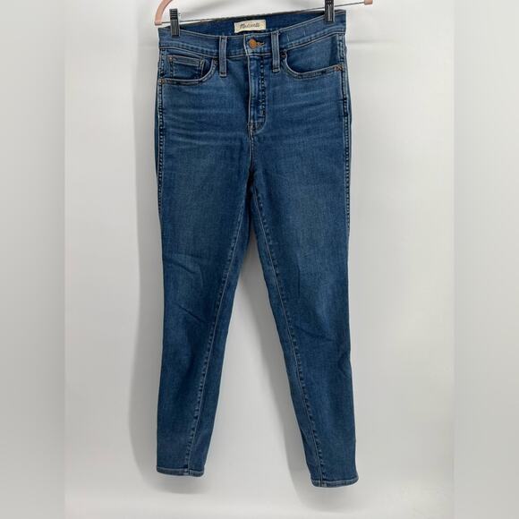 Madewell 10" Roadtripper Medium Wash Denim Skinny Ankle Jeans Size 26 - Picture 3 of 11